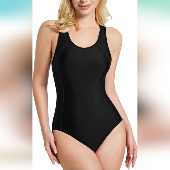 Baleaf One Piece Racerback Swim Suit Size 34 NWT - Picture 1 of 12